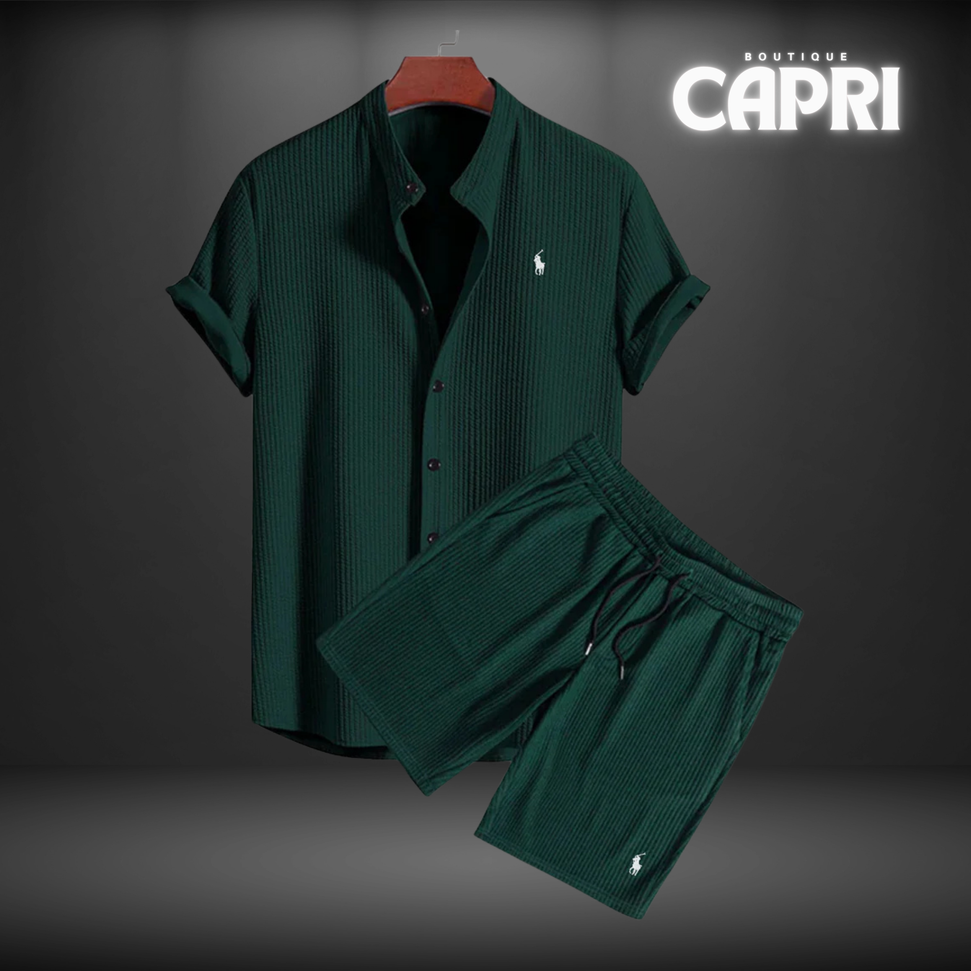 Capri Boutique | Set Camicia Coreana + Shorts