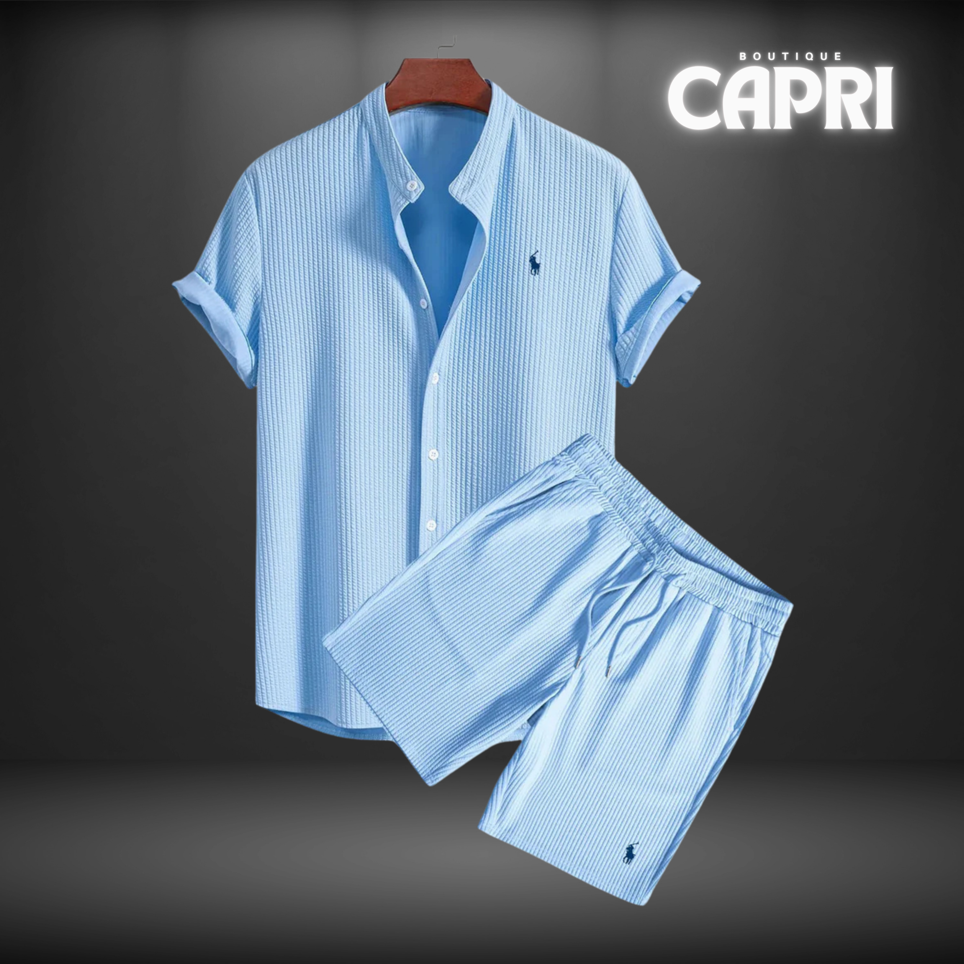 Capri Boutique | Set Camicia Coreana + Shorts